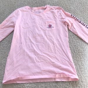 vineyard vines breast cancer long sleeve